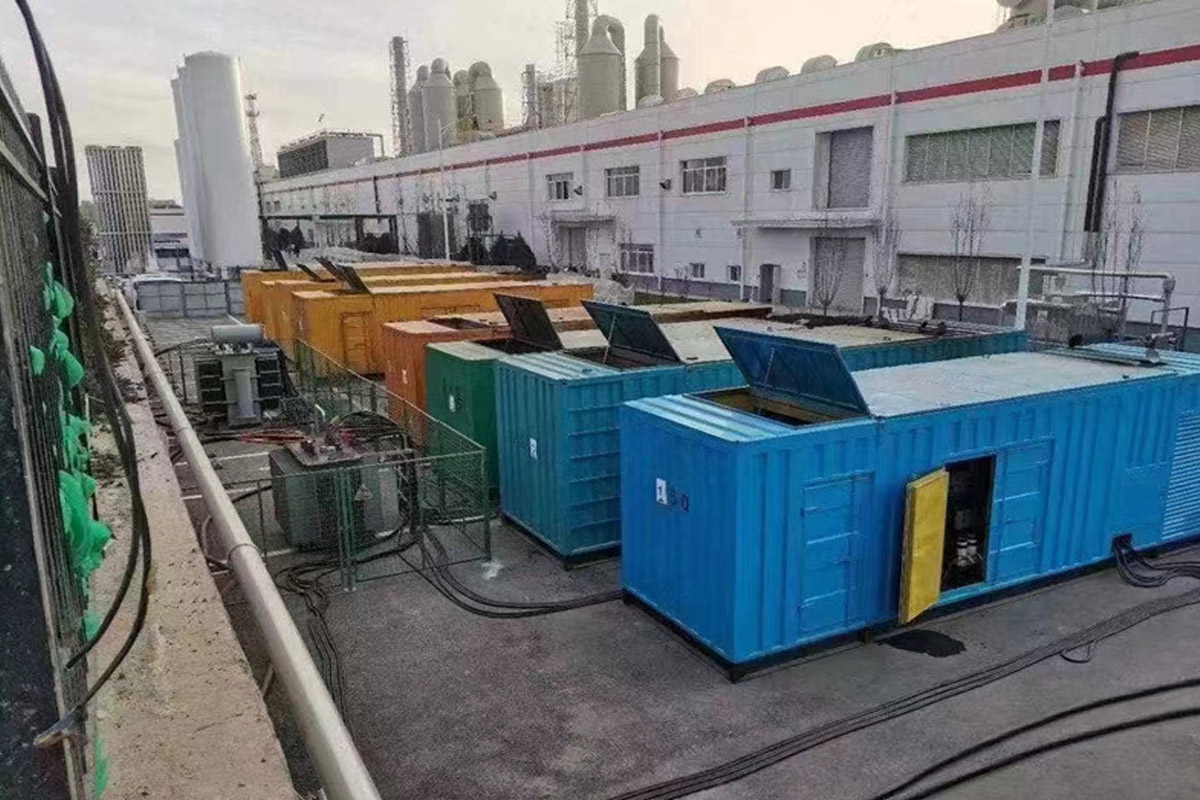 德化发电机租赁施工现场